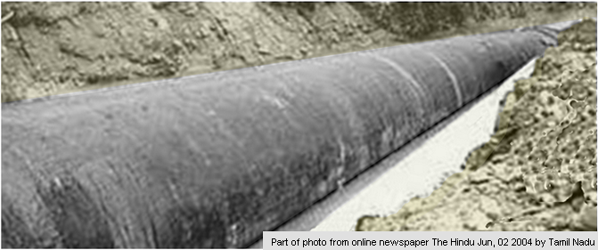 Onland pipeline